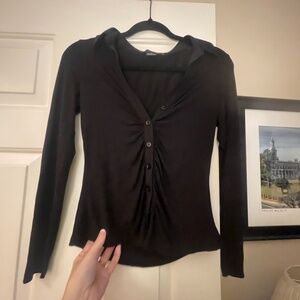 Sanctuary Black Long Sleeve Shirt